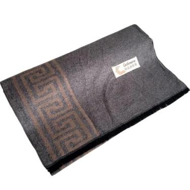 Imagem de Cachecol Masculino Elegante Inverno Lã Macio Estiloso Casual - Cashmer