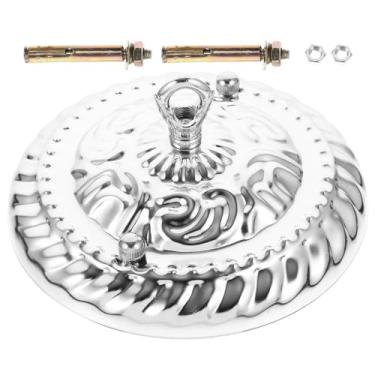 Imagem de Gadpiparty Cobertura De Teto De Lustre Vintage - Placa De Montagem De Ferro Resistente Para Luminárias E Luminárias Pendentes Antigas - Ferragens Decorativas De Montagem Embutida Para