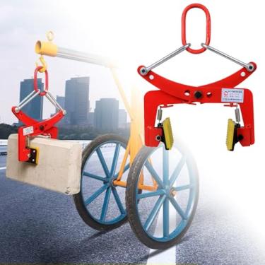 Imagem de ZDJZMGZ Braçadeira de elevação de ardósia, braçadeira de manuseio de pedra de aço de liga, ferramenta de movimentação de granito, adequada para canteiros de obras, ambientes industriais (M)