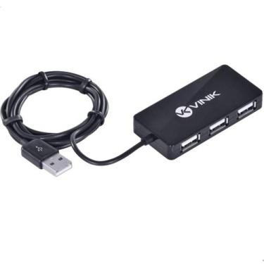 Imagem de Hub Usb 2.0 Com 4 Portas E 1,2m De Cabo Huv-20 - Vinik