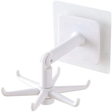 Imagem de Gancho De Utensílios De Cozinha Multiuso Rotativo Branco