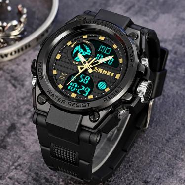 Imagem de Relógios De Quartzo Cronômetro Skmei Casual Resistênte à água 2031 Dourado