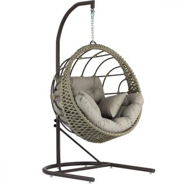 Imagem de Balanço Corda Náutica Com Suporte Em Alumínio Trama Original Rami