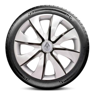 Imagem de Calota 4403 Renault Aro 14 Prata Grafite Prime Escolha carro