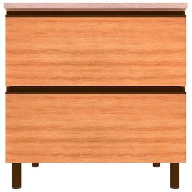 Imagem de Balcão Bartira Cristal Mdp 15mm Com 2 Portas - 80cm Lâmina Mel