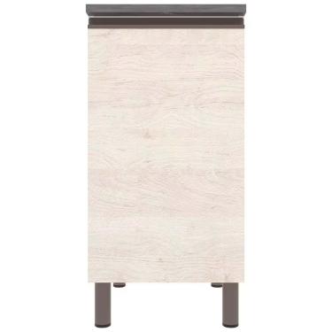 Imagem de Balcão Cristal Mdp 15 Mm Com 1 Porta E 1 Prateleira Bartira Freixo