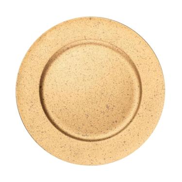 Imagem de Sousplat Em Plástico Granilite Dourado 33cm Wolff