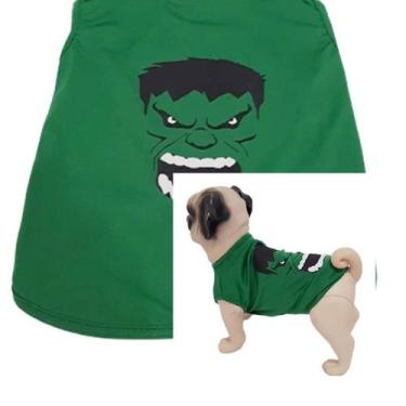 Imagem de Camiseta Pet Sem Manga Hulk - tam. 01 a 07 - King Of Pets, 07