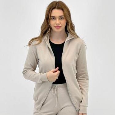 Imagem de Jaqueta Malwee Moletom Básica com Capuz Feminina-Feminino