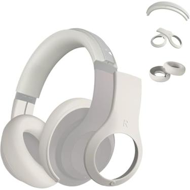 Imagem de Aiivioll Conjunto De Capas Silicone 3 Em 1 Studio Pro, Capa Protetora Anti-Riscos Para Fones Ouvido Beats, Acessórios Proteção Macia (Branco-Sujo)