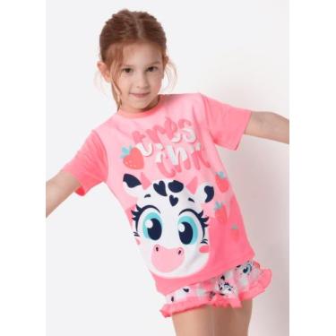 Imagem de Pijama Manga Curta Viscolycra Teen Vaca Romântica Puket, 2