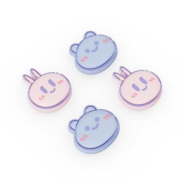 Imagem de playvital Capas Para Joysticks Nintendo Switch, Switch Lite, Analógicas Oled Joycon Thumb Grip & Lite - Urso Kawaii