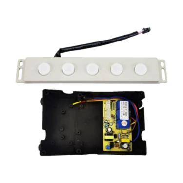 Imagem de IEUDNS 5 Botão de pressão para exaustor de cozinha, peça de reposição para substituição, tipo piano, estável, interruptor de botão de pressão para exaustor