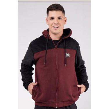 Imagem de Jaqueta Moletom C/ Teddy - Tookas, M, Bordô
