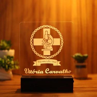 Imagem de Luminária Abajur Biomedicina LED Amarelo - Bold