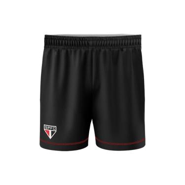 Imagem de Braziline Bermuda São Paulo Taca, Preto, P