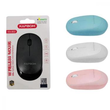 Imagem de Mouse Optico Sem Fio 1600dpi PC Notebook Kapbom KA-602 (***COR ROSA - 