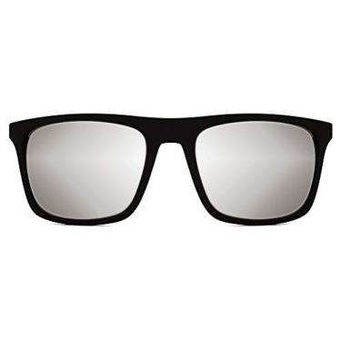 Imagem de Par De Lentes Empório Armani Clip On Prata Espelhado Ea4115