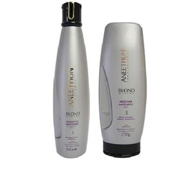 Imagem de Kit Annethun Matizador Blond System - Shampoo E Máscara - ANEETHUN