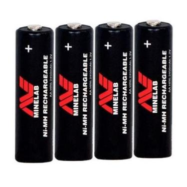 Imagem de Pilhas recarregáveis minelab aa kit 4 de detector de metais