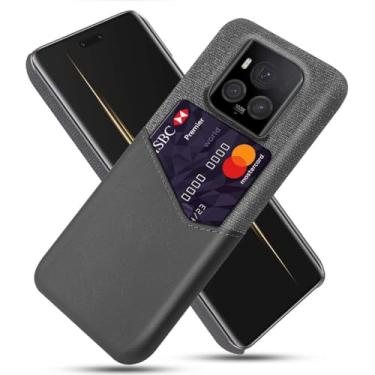 Imagem de Capa para Honor Magic6 Ultimate,Anti-deslizamento,Proteção contra quedas de 360°,Resistência à impressão digital,Tela e caso de couro PU com 1 slot de cartão atrás-Gray