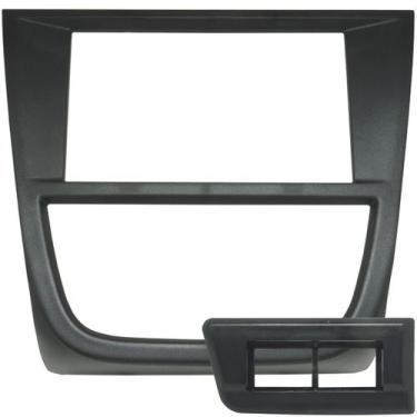 Imagem de Moldura 2 Din Gol Saveiro Voyage G5 2009 à 2012 Preta Painel Central M