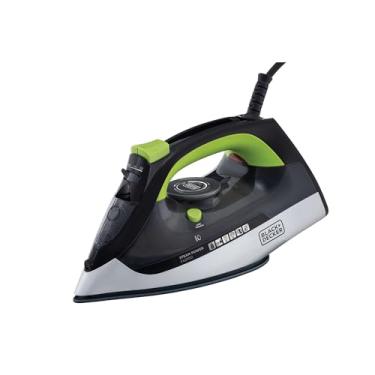 Imagem de BLACK+DECKER Ferro de Passar Roupa, com Vaporizador, Sistema Antigotejamento, Preto, Verde e Branco, Modelo FX2700, 220V