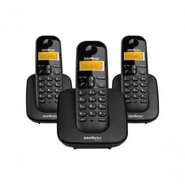 Imagem de Telefone Sem Fio Intelbras Ts3113 Base E 2 Ramais Dect 6.0 Preto