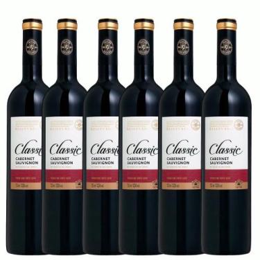 Imagem de Kit 6 Vinho Salton Classic Cabernet Sauvignon 750ml