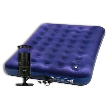 Imagem de Colchão Inflável Casal Multiuso com Bomba de Encher Manual MOR