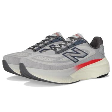 Imagem de New Balance Fresh Foam X More V6 Tênis de corrida masculino, Matéria cinza/vermelho verdadeiro/Castlerock, 47