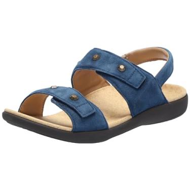 Imagem de REVITALIGN Sandália feminina Terra Wedge, Majolica Blue, 6 Wide