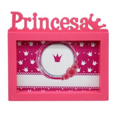 Imagem de Porta Retrato Princesa Rosa 20x15cm - Gici Decor