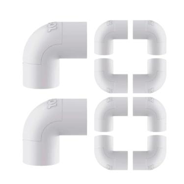 Imagem de Kit 10Un Cotovelo 90° C/Janela P/Eletroduto 1pol (Branco)