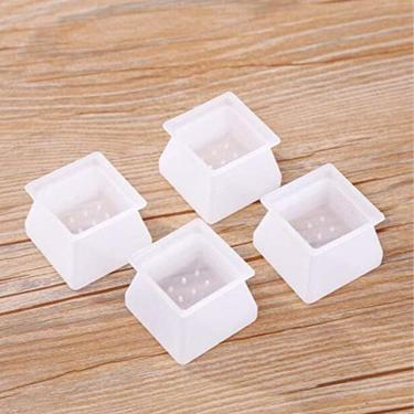 Imagem de Kit 4 Protetor Pé De Cadeira Poltrona Sofá Anti Risco Anti Ruídos De Silicone