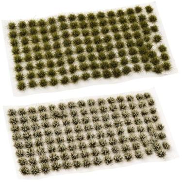 Imagem de SOFPLATE 2 caixas, 208 peças, modelo, trem, cenário, grama, miniatura, tufos de plástico, arbustos estáticos, arbustos, diorama, ferrovia, layout, verde, vegetação para jogos de guerra, decoração de