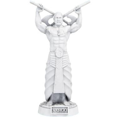 Imagem de Estátua Xangô Imagem Umbanda Candomblé Orixá (Cor Mármore)