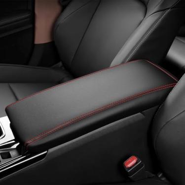 Imagem de REMOCH 2025 Camry Accessories Capa de console central para 2025 Camry (LE/SE/XLE/SXE) capa de apoio de braço couro descanso de braço assento protetor de tampa do console central (pontos vermelhos)