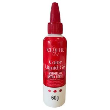 Imagem de Corante em Gel Vermelho Morango Iceberg Chef 60g