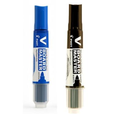 Imagem de Kit com 2 Marcador Piloto V Board Master para Quadro Branco Recarregáv