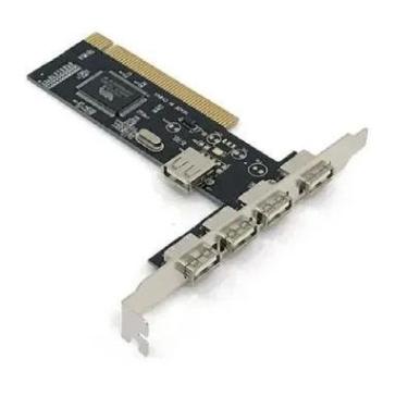 Imagem de Placa Pci Com 5 Portas Usb 2.0 480 Mbps Dp-52
