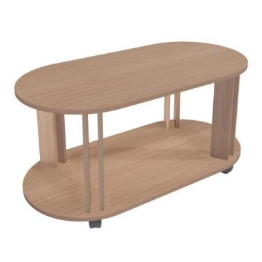 Imagem de Mesa de Centro 4 Rodízios Medianeira Naturale - CasaH