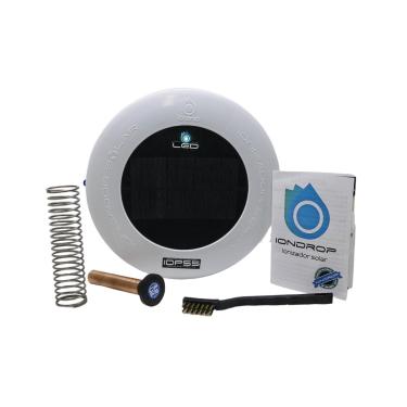 Imagem de IONDROP IDP com LED55 cor branco, Ionizador Solar para Piscina, Automático, Tratamento de Água, Redução de 90% de Cloro, Dimensões 240 x 150 mm, Nacional