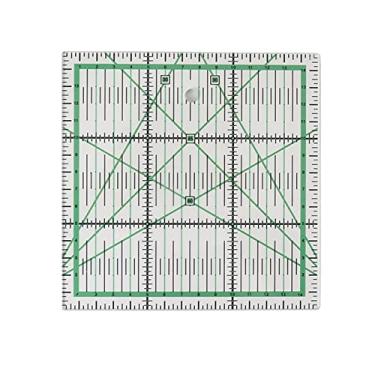Imagem de Cffuvros Régua de Quilting, Régua de Quilting de Grid DIY Transparente, Graduação Precisa, para Corte Fácil e Preciso de Tecido e Papel, Adequado para Entusiastas de Costura em Cas