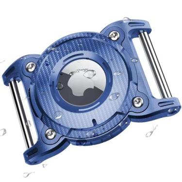 Imagem de Suporte de coleira para cães Airtag ONEONTA azul impermeável para cole