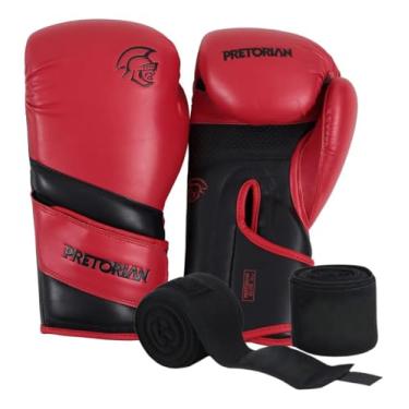 Imagem de Luva de Boxe/Muay Thai Elite Pretorian (Vermelho/Preto, 12 OZ)