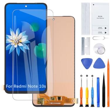 Imagem de Tela de exibição para Redmi Note 10s TFT M2101K7BG M2101K7BI M2101K7BNY M2101K7BL Conjunto de substituição de tela LCD com kit