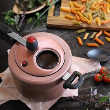 Imagem de Panela de Pressão 4,5 Litros Cor Grafite Antiaderente com Visor de Vidro na Tampa - Mta