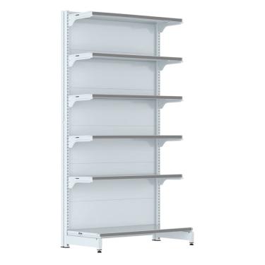 Imagem de Gondola Parede 202 FIT Farmacia Inicial 6 Bd Branco Pe Cinza