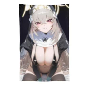 Imagem de LIEGBMEU Sexy Bikini Hot Anime Girl Tapeçaria 152.4 cm x 228.6 cm Interior Exterior Wall Quilt Art Decoração de Tapeçaria Caprichosa, AF118